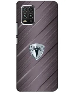 Чехол для Xiaomi Mi 10 Lite с картинкой «Металлическая текстура Tesla» Чехол для Xiaomi Mi 10 Lite с картинкой «Металлическая текстура Tesla»