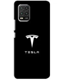 Чехол для Xiaomi Mi 10 Lite с картинкой «Tesla White Logo» Чехол для Xiaomi Mi 10 Lite с картинкой «Tesla White Logo»