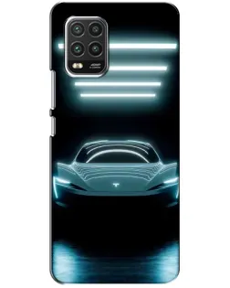 Чехол для Xiaomi Mi 10 Lite с картинкой «Tesla в неоне» Чехол для Xiaomi Mi 10 Lite с картинкой «Tesla в неоне»