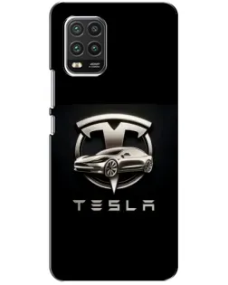 Чехол для Xiaomi Mi 10 Lite с картинкой «Tesla — серебристое авто» Чехол для Xiaomi Mi 10 Lite с картинкой «Tesla — серебристое авто»