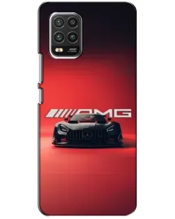 Чехол для Xiaomi Mi 10 Lite с картинкой «Mercedes AMG — красная линия»