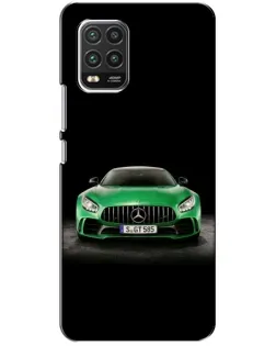 Чехол для Xiaomi Mi 10 Lite с картинкой «Mercedes — неоновый лого»
