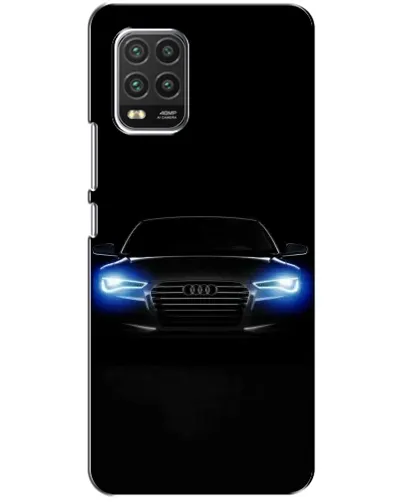Чехол для Xiaomi Mi 10 Lite с картинкой «Audi в неоне»