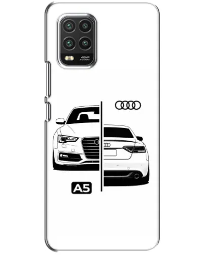 Чехол для Xiaomi Mi 10 Lite с картинкой «Audi — контрастный дизайн»