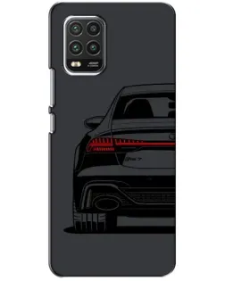 Чехол для Xiaomi Mi 10 Lite с картинкой «Задняя часть Audi — арт»