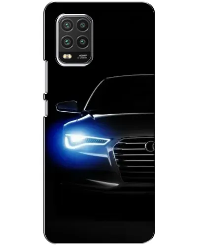 Чехол для Xiaomi Mi 10 Lite с картинкой «Неоновый взгляд Audi»