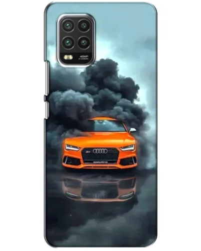 Чехол для Xiaomi Mi 10 Lite с картинкой «Audi в облаках дыма»