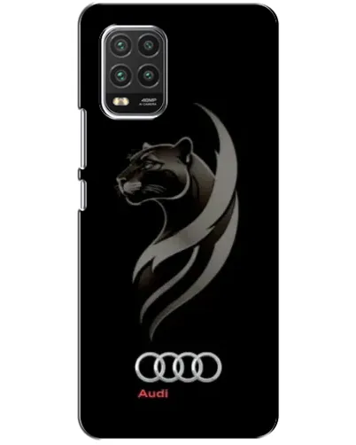 Чехол для Xiaomi Mi 10 Lite с картинкой «Графика — пантера и Audi»