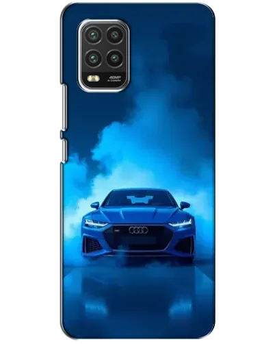 Чехол для Xiaomi Mi 10 Lite с картинкой «Audi — голубая энергия»