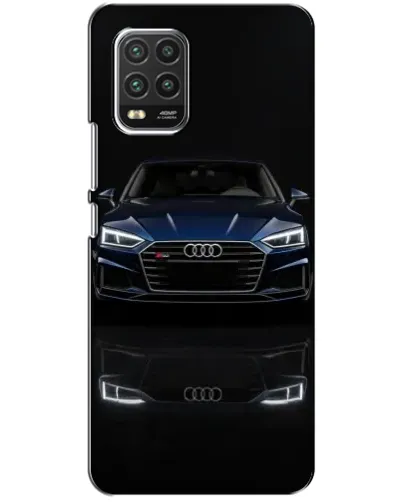 Чехол для Xiaomi Mi 10 Lite с картинкой «Audi — ночное отражение»