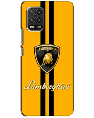 Чехол для Xiaomi Mi 10 Lite с картинкой «Lamborghini Stripe желтый»