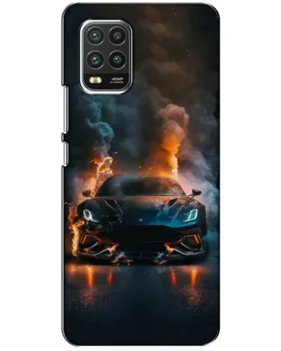 Чехол для Xiaomi Mi 10 Lite с картинкой «Lamborghini дымная эстетика»