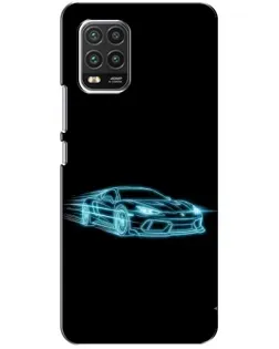 Чехол для Xiaomi Mi 10 Lite с картинкой «Неоновый контур Lamborghini» Чехол для Xiaomi Mi 10 Lite с картинкой «Неоновый контур Lamborghini»