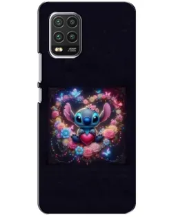 Чехол для Xiaomi Mi 10 Lite с картинкой «Stitch в цветах»