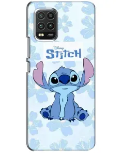 Чехол для Xiaomi Mi 10 Lite с картинкой «Stitch среди цветов»