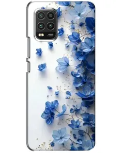 Чехол для Xiaomi Mi 10 Lite с картинкой «Голубой цветочный каскад» Чехол для Xiaomi Mi 10 Lite с картинкой «Голубой цветочный каскад»