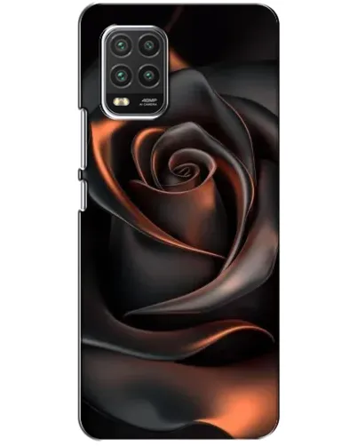 Чехол для Xiaomi Mi 10 Lite с картинкой «Шелковая черная роза»