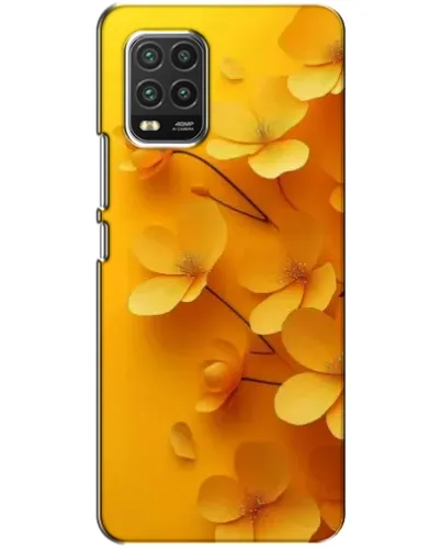 Чехол для Xiaomi Mi 10 Lite с картинкой «Золотые лепестки»