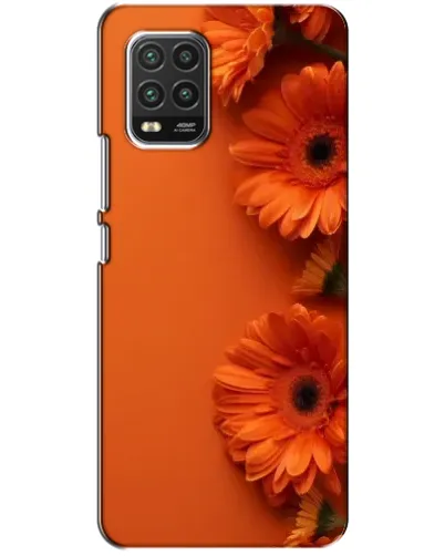 Чехол для Xiaomi Mi 10 Lite с картинкой «Оранжевые герберы»