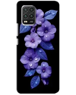 Чохол для Xiaomi Mi 10 Lite з картинкою «Фіолетові квіти з росою» Чохол для Xiaomi Mi 10 Lite з картинкою «Фіолетові квіти з росою»