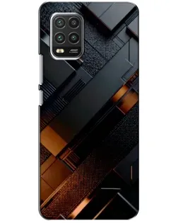 Чехол для Xiaomi Mi 10 Lite с картинкой «Черные геометрические блоки» Чехол для Xiaomi Mi 10 Lite с картинкой «Черные геометрические блоки»