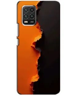 Чехол для Xiaomi Mi 10 Lite с картинкой «Оранжевый разлом» Чехол для Xiaomi Mi 10 Lite с картинкой «Оранжевый разлом»