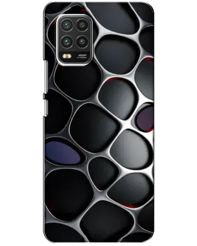 Чехол для Xiaomi Mi 10 Lite с картинкой «Объемная темная решетка»