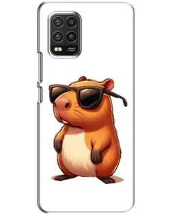 Чохол для Xiaomi Mi 10 Lite з картинкою «Капібара в окулярах»