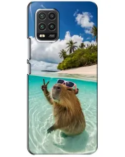 Чохол для Xiaomi Mi 10 Lite з картинкою «Капібара на морі»