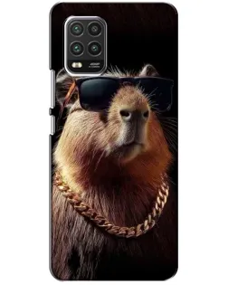 Чохол для Xiaomi Mi 10 Lite з картинкою «Капібара золотий ланцюг»