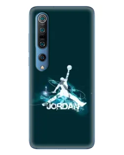 Чехол для Xiaomi Mi 10 Pro с картинкой «Jordan Blue Fire» Чехол для Xiaomi Mi 10 Pro с картинкой «Jordan Blue Fire»