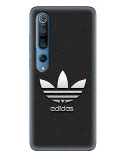 Чехол для Xiaomi Mi 10 Pro с картинкой «Adidas Карбоновая текстура»
