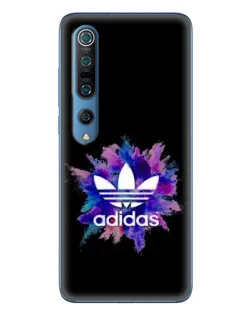 Чехол для Xiaomi Mi 10 Pro с картинкой «Взрыв красок Adidas»