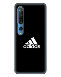 Чехол для Xiaomi Mi 10 Pro с картинкой «Черная классика Adidas»