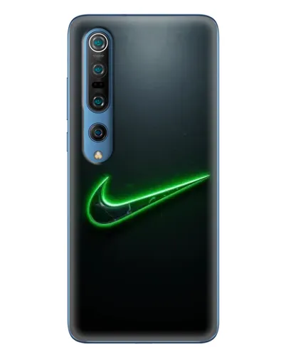 Чехол для Xiaomi Mi 10 Pro с картинкой «Неоновый контур Nike»