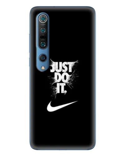 Чехол для Xiaomi Mi 10 Pro с картинкой «Текстовый принт Nike»