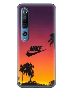 Чехол для Xiaomi Mi 10 Pro с картинкой «Nike на закате солнца» Чехол для Xiaomi Mi 10 Pro с картинкой «Nike на закате солнца»