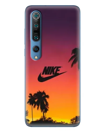Чехол для Xiaomi Mi 10 Pro с картинкой «Nike на закате солнца»