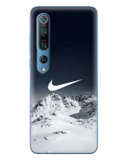 Чехол для Xiaomi Mi 10 Pro с картинкой «Nike — зимние горы» Чехол для Xiaomi Mi 10 Pro с картинкой «Nike — зимние горы»