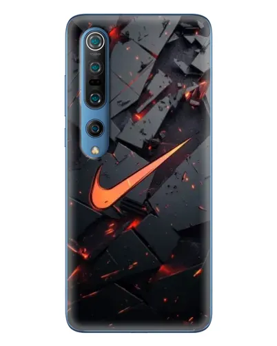 Чехол для Xiaomi Mi 10 Pro с картинкой «Nike — эффект разломов»