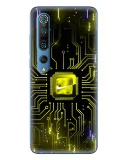 Чехол для Xiaomi Mi 10 Pro с картинкой «Nike — золотая искра» Чехол для Xiaomi Mi 10 Pro с картинкой «Nike — золотая искра»