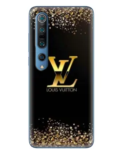 Чехол для Xiaomi Mi 10 Pro с картинкой «LV — золотые искры»