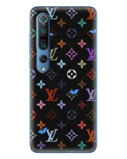 Чехол для Xiaomi Mi 10 Pro с картинкой «Цветная монограмма LV»