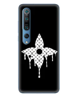 Чехол для Xiaomi Mi 10 Pro с картинкой «Цветочная монограмма»