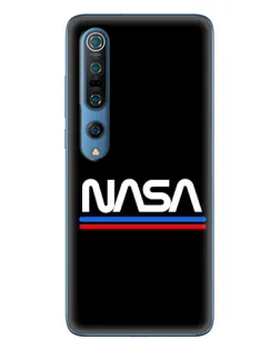 Чехол для Xiaomi Mi 10 Pro с картинкой «NASA — классика Red Blue» Чехол для Xiaomi Mi 10 Pro с картинкой «NASA — классика Red Blue»