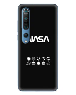 Чехол для Xiaomi Mi 10 Pro с картинкой «NASA — технический принт» Чехол для Xiaomi Mi 10 Pro с картинкой «NASA — технический принт»