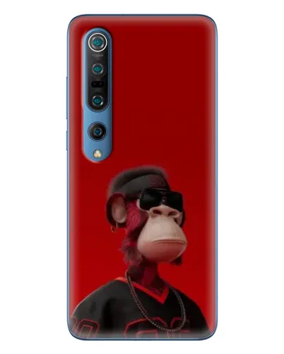 Чехол для Xiaomi Mi 10 Pro с картинкой «Bored Ape в красном»