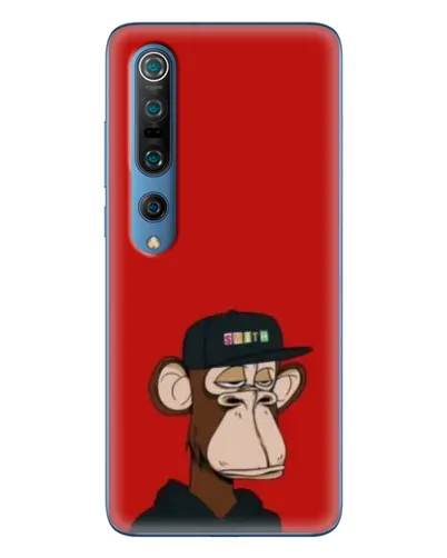 Чехол для Xiaomi Mi 10 Pro с картинкой «Bored Ape — красный фон»
