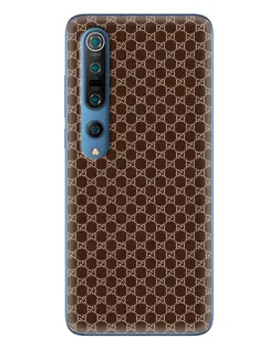 Чехол для Xiaomi Mi 10 Pro с картинкой «Gucci — шоколадная сетка»