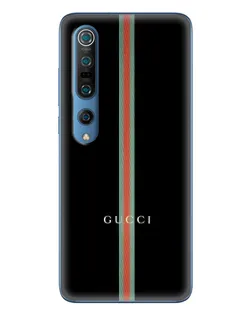Чехол для Xiaomi Mi 10 Pro с картинкой «Gucci — строгая линия»